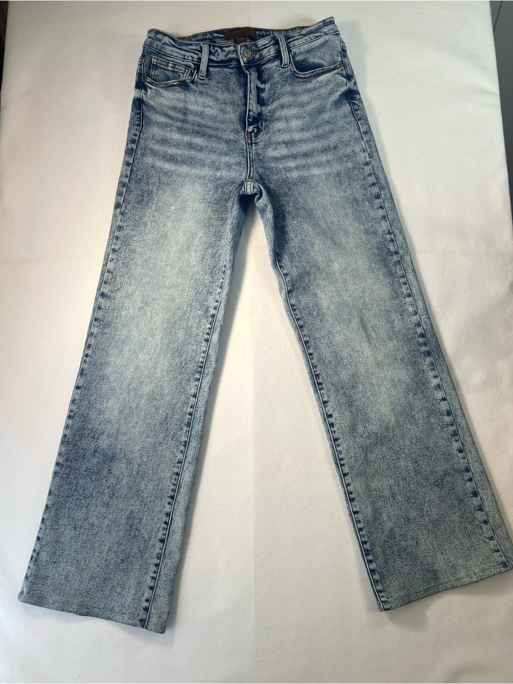 Judy Blue Wide Leg Women’s Jeans Acid Wash Stretch Denim Size 11/30